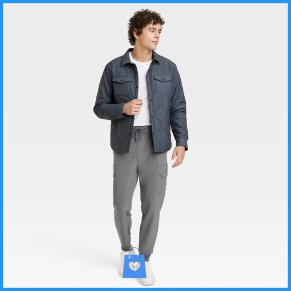 Medium - Mens Tech Cargo Jogger Pants - Goodfellow Co - Thundering Gray - Picture 2 of 6